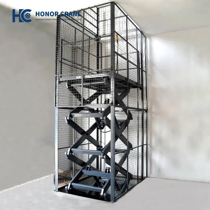 Scissor Lift With Shaft Enclosure