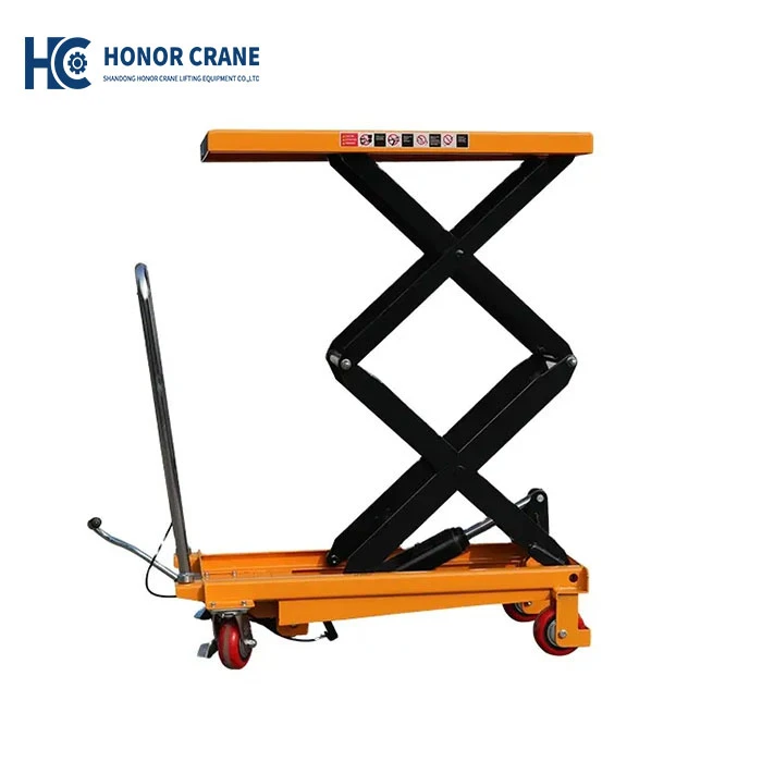 Manual Double Scissor Lift Table