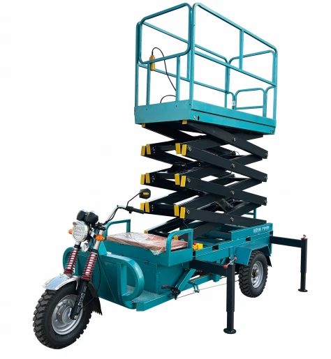 Electric Three Rounds Car Mounted Scissor Lift Platform