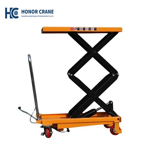 Manual Double Scissor Lift Table